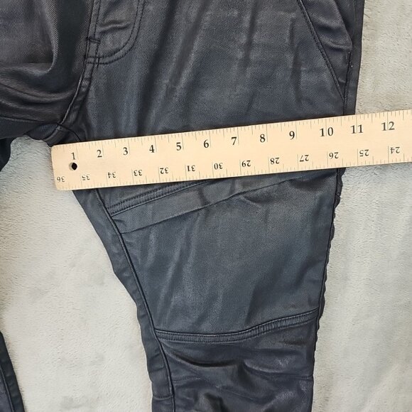 G-Star Raw Jeans Mens Size 30 Waxed Black Rackam 3D Skinny Double Knee Lyocell - Picture 15 of 16